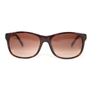 Montblanc Rectangle Men's Designer Sunglasses - Dark Brown Havana/Brown - NWT